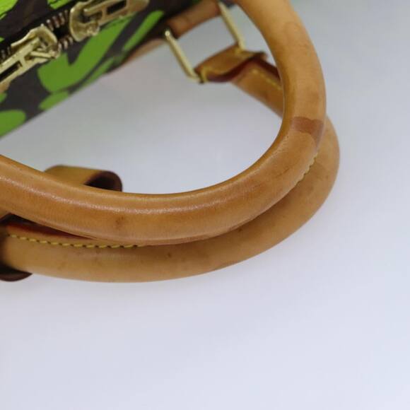 LOUIS VUITTON Monogram Graffiti Keepall 50 Boston Bag Vert M93700 - Picture 7 of 16